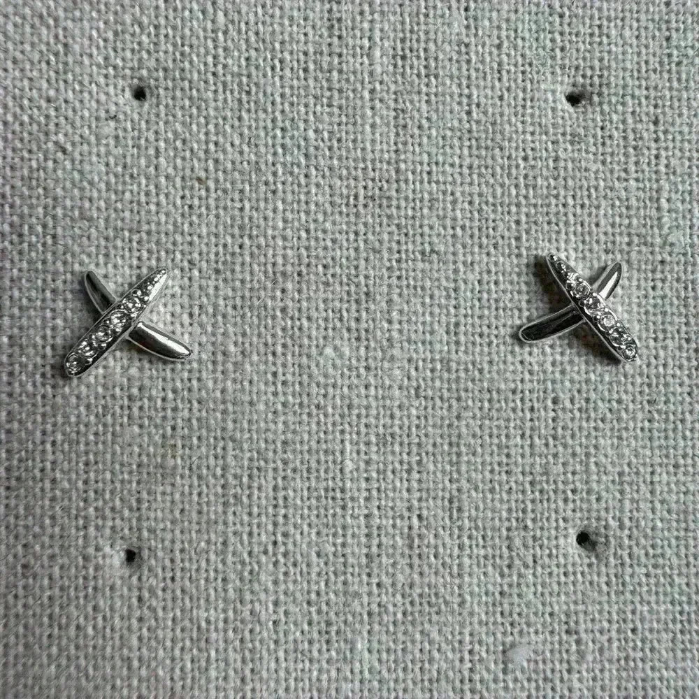 Stella & Dot “X” Pave Earrings
